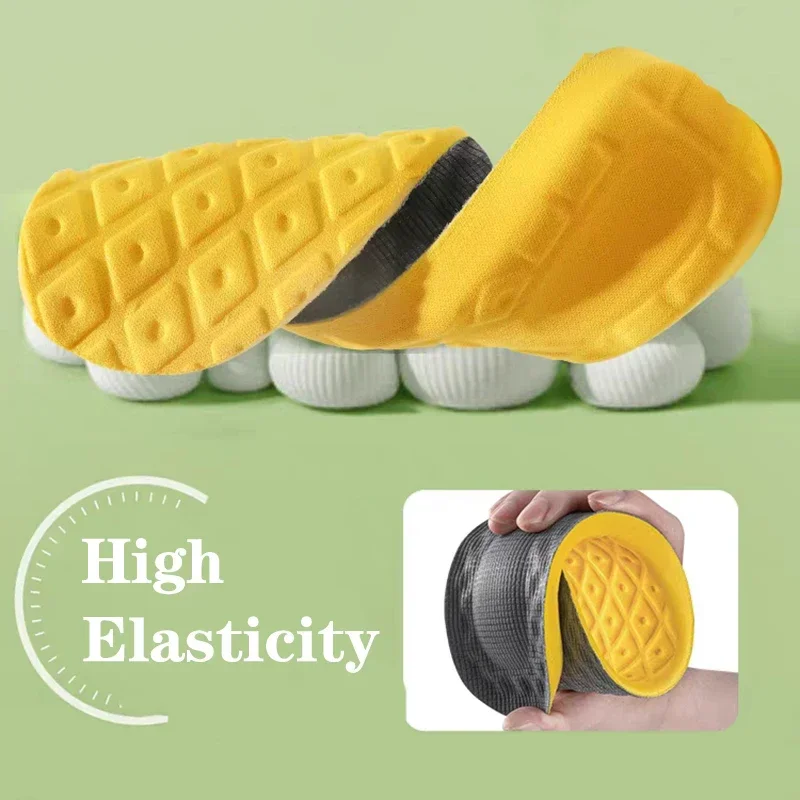 2/6pcs Unisex Memory Foam Insoles Soft Feet Care Deodorant Absorb-Sweat Cushion Women Men Sports Running Shoe Inserts Paddings