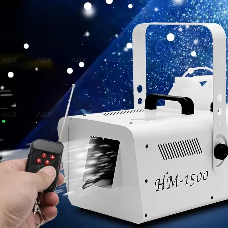 High-power Snowmaker 1500w Snowflake Machine Stage Effect Snow Making Machine Snow for Wedding Vocal Concert Stage Light