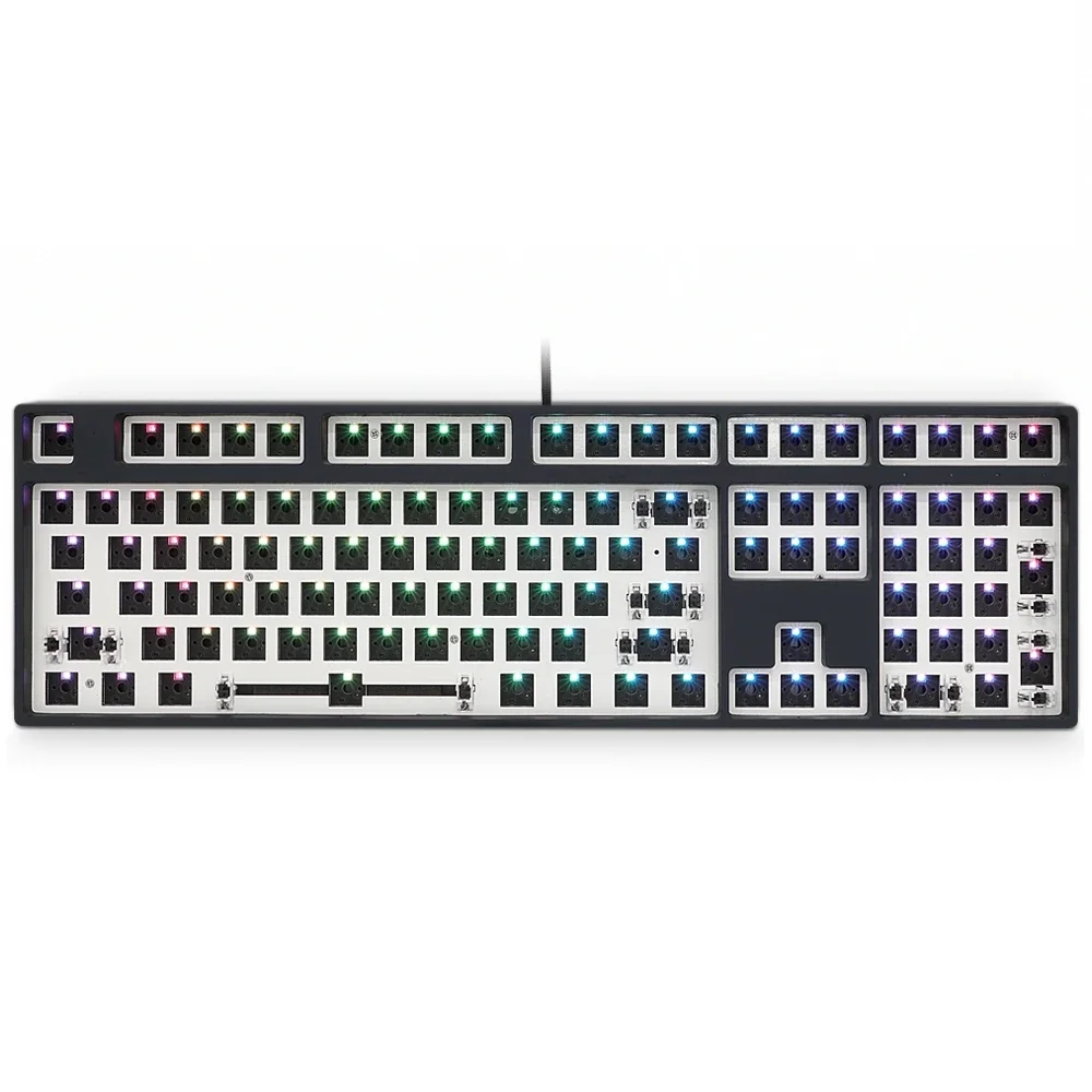 Skyloong GK108 Hot Swappable Keyboard kit, With RGB Backlit, Type-C Interface, Fully Programmable