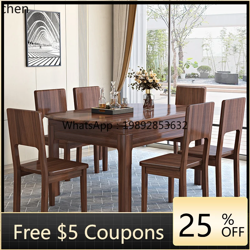 

ii solid wood dining table and chairs walnut retractable folding table variable round table