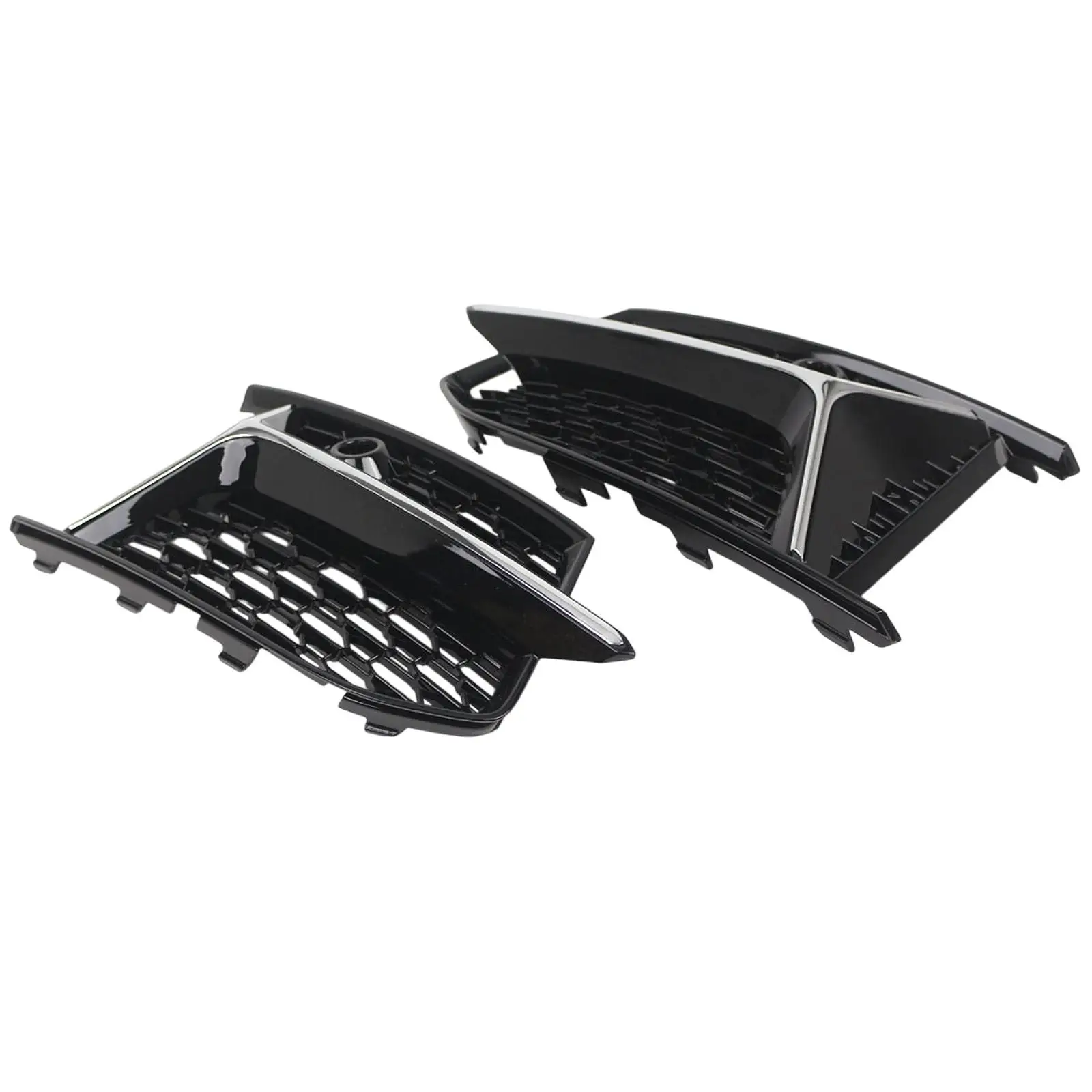 

2 Pieces Front Bumper Grille 4K0807648A 4K0807647B for Audi S6 A6 C8 S-line Professional Repair Part Car Direct Replaces