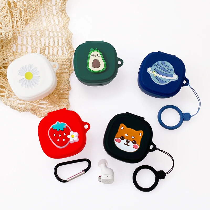 Cartoon Case For ATH-SQ1TW WH Case Silicone Ring Anti-drop Protect Bluetooth Earphone Case box Accessories