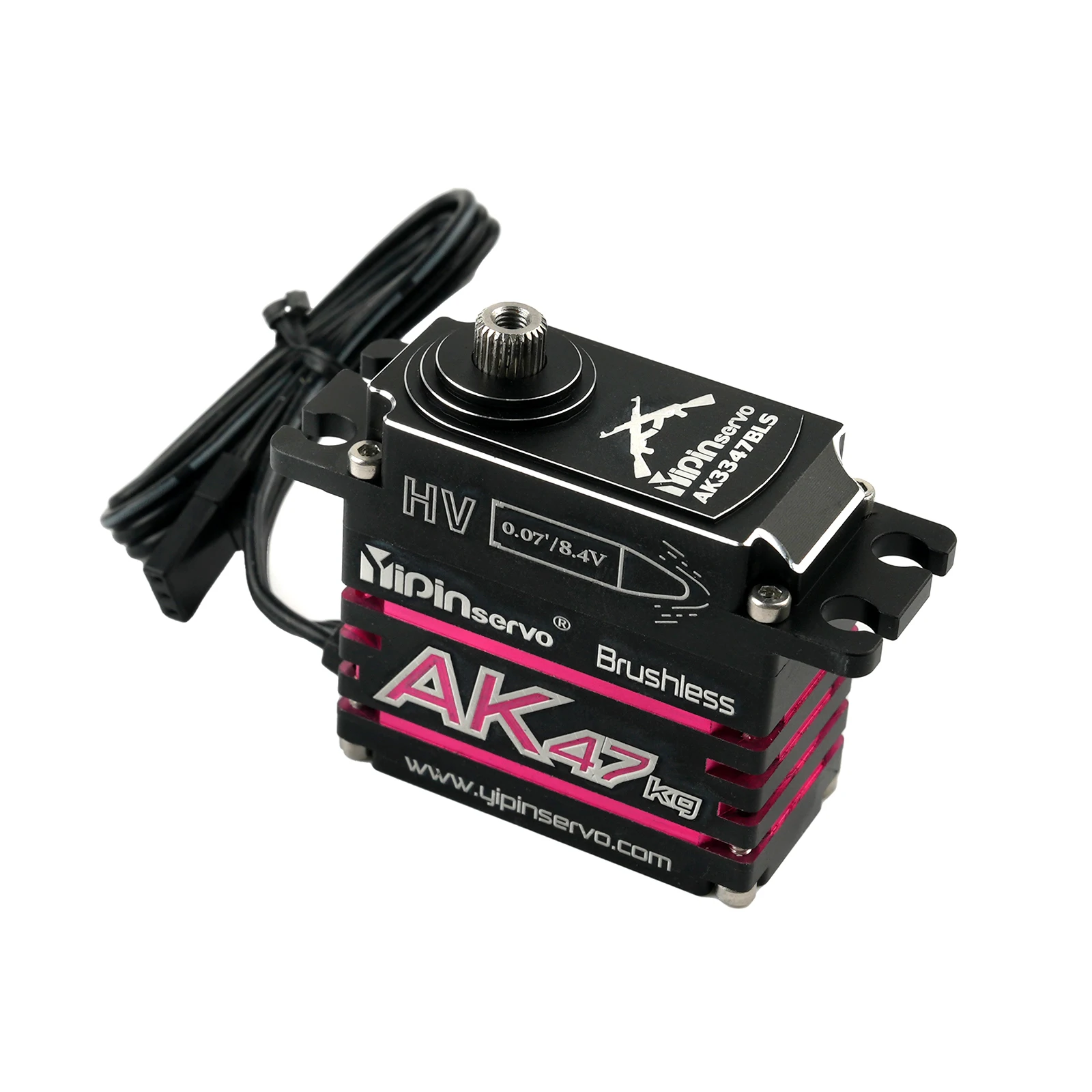 AK47 Metallo Digitale 47KG Servo Angolo di 180/270/360 Gradi Regolabile Motore Brushless Funzioni di Alimentazione Servos Per Il Modello di Auto Robot