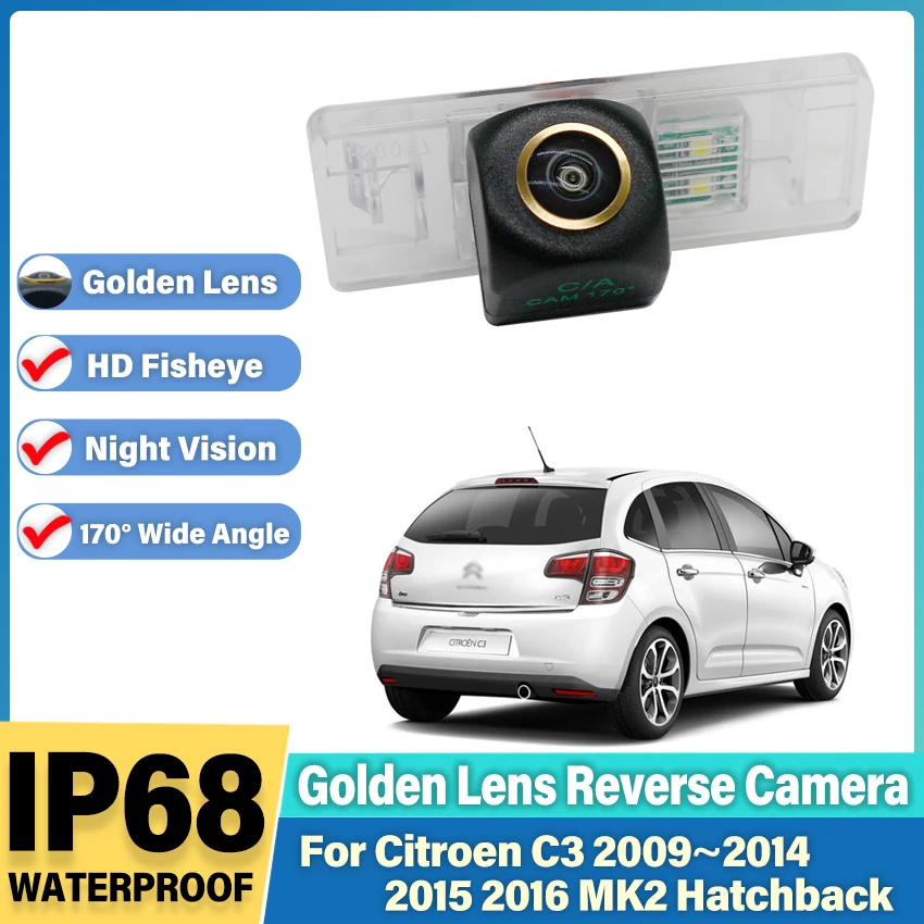 RearReverseCameraForCitroenC32009~20152016MK2HatchbackCCDNightVisionBackupCameralicensePlateCameraGoldenLens-AliExpress34