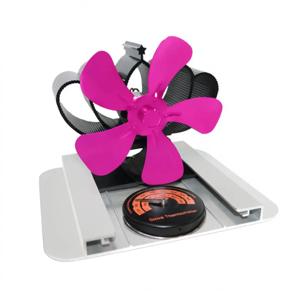 Portable Heat Powered Stove Fan 8 Blade Fireplace Blower Silent Air Circulator For Wood Coal Burner Heater System