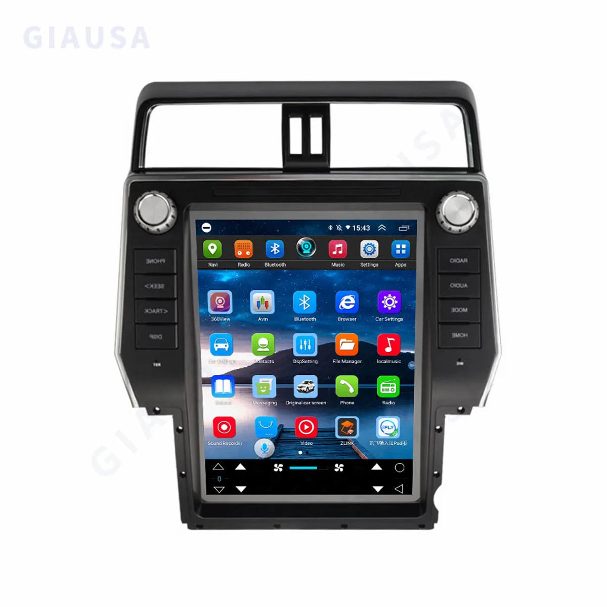 

8GB+128GB Car Multimedia Player GPS For 2022 TOYOTA LAND CRUISER PRADO VXR 2018 2019 Tesla Style 12.1inch 2Din Navigation Stereo