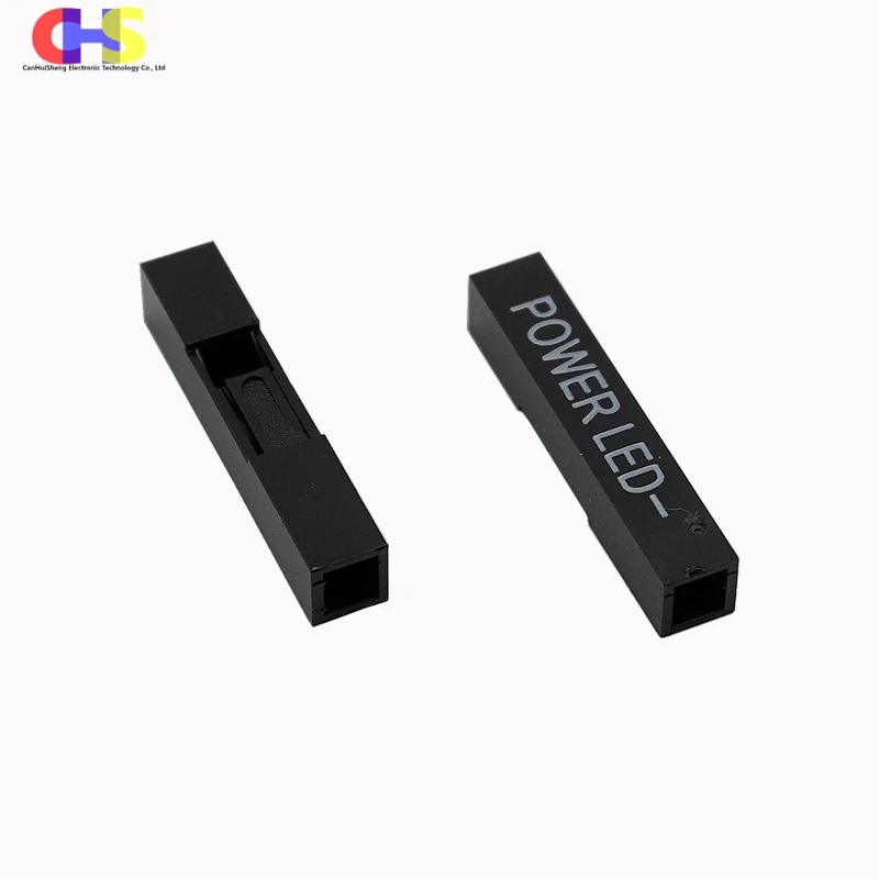 100/1000pcs 2.54mm 1P DuPont Plastic Shell Printing Font POWER SW / POWER LED+ / POWER LED- Wiring Terminal Housing Connector