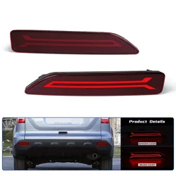 Car Rear Bumper Reflector Brake Warning Lights For Honda CRV CR-V 2007 2008 2009 Fog Lamp Dynamic Turn Signal Lamps Accessories
