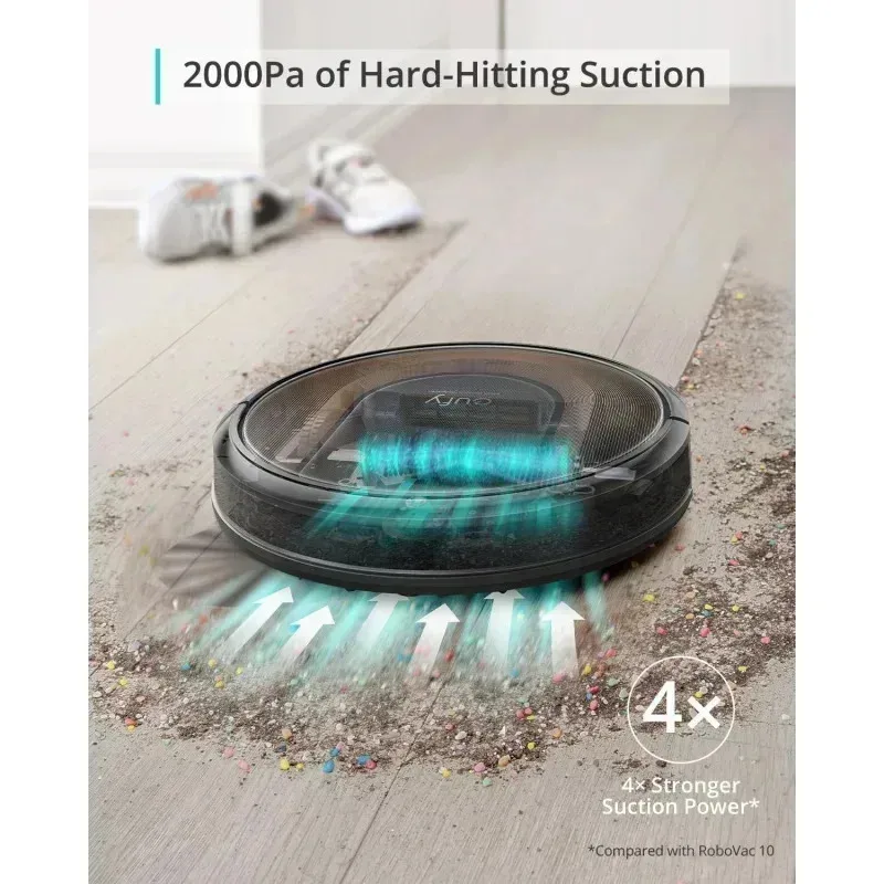 PMD4-Ceufy Clean by Anker,RoboVac G30 Hybrid SES,2-in-1 Sweep and mop,Self-Emptying Robot Vacuum,Dynamic Navigation,Allergy,