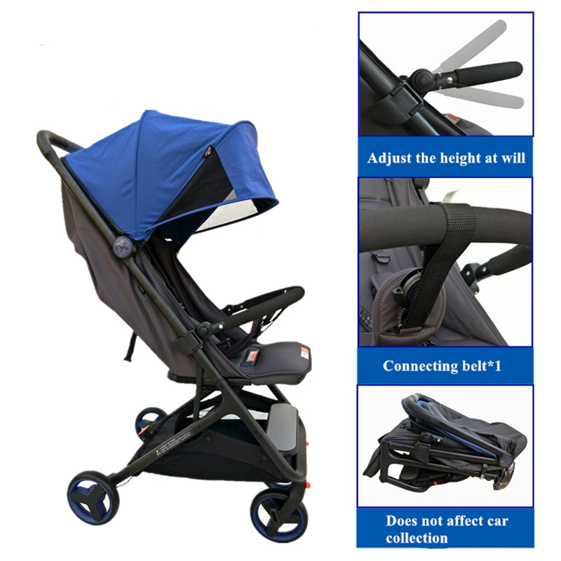 مسند ذراع لعربة الأطفال، ناموسية، مظلة لملحقات عربة الأطفال XIAOMI MITU، مصد أمامي من الجلد، درابزين #1