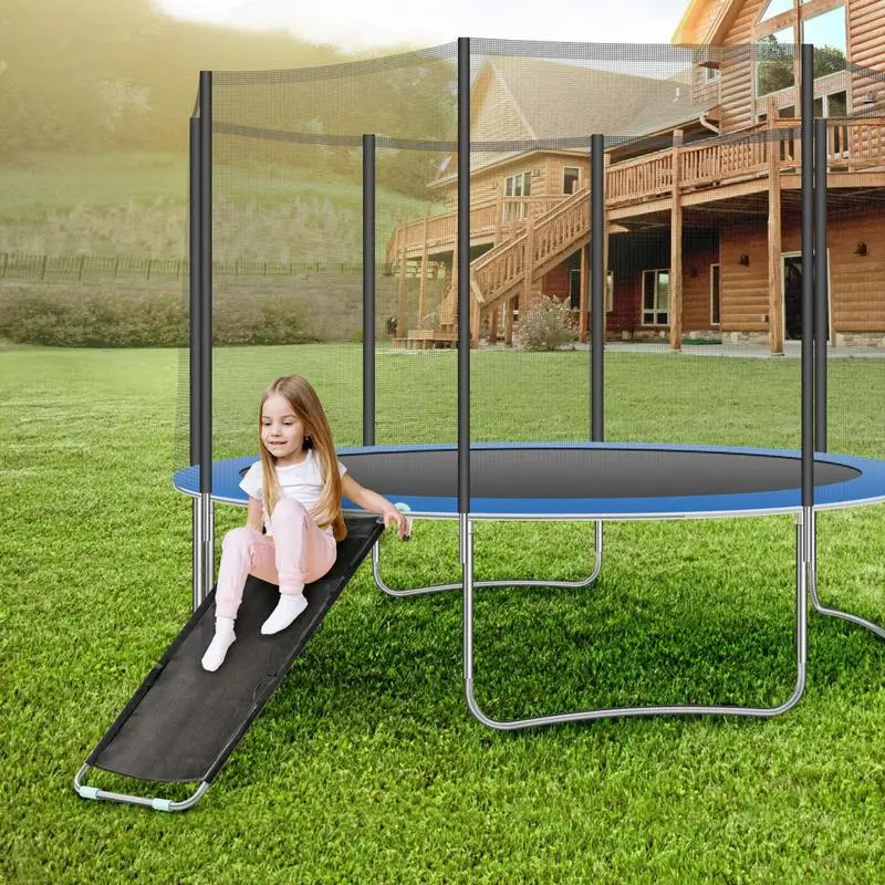 Trampoline Slide Universal Trampoline Slide Safety Ladder Easy To Climb Kids Trampoline Attachments For Trampolines Of All Sizes