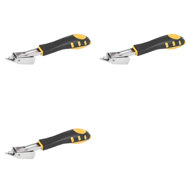 

【PARTY DAY】3X Пистолет для гвоздей и скоб, мебельный степлер для дерева, дверей, обивки, каркасных работ, набор для установки заклепок, инструмент для удаления гвоздей