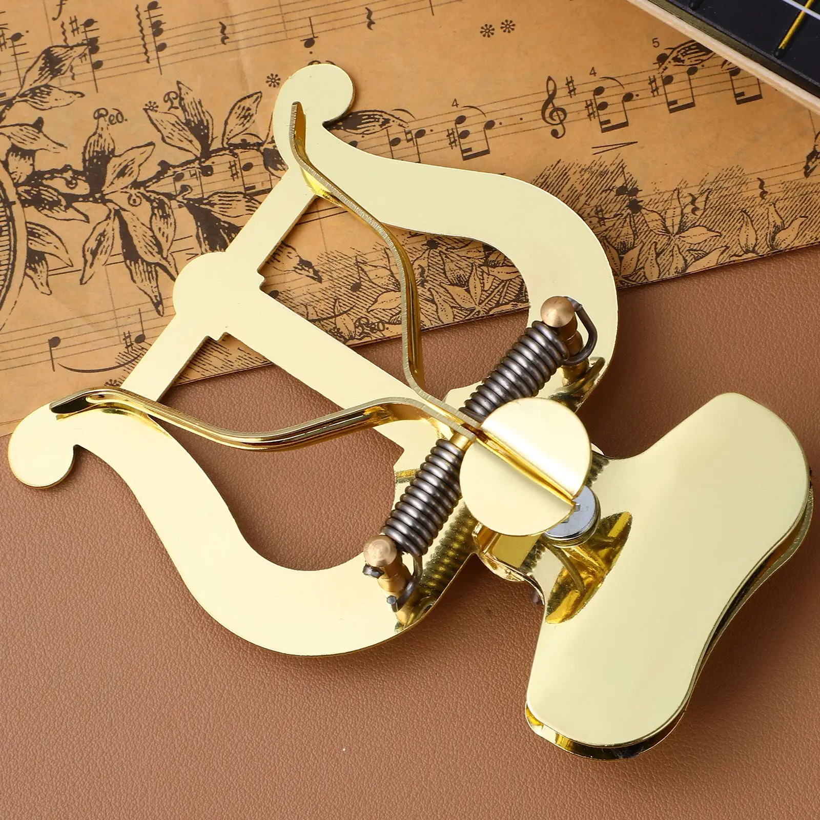 Trombone Marching Music Holder Musical Instruments Lyre Clip Clarinet And Flip Folder Stand Saxophone Band Trumpet Alloy NEW