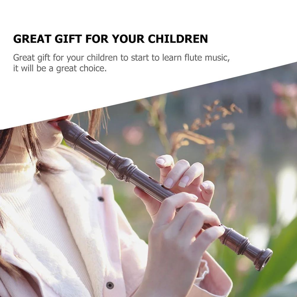 

1set 8 Hole Flute Soprano Instrument Kids Musical Toys Clarinet Beginner StudentABS Durable Portable Teaching Gift