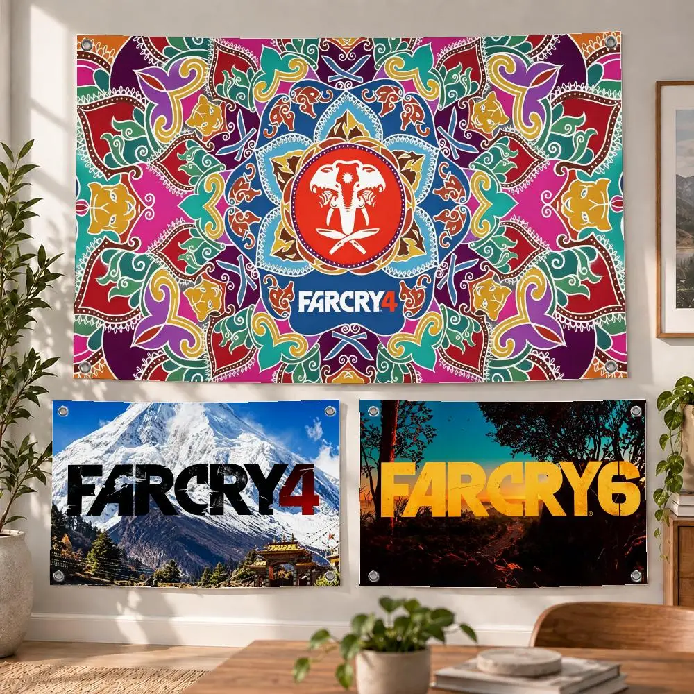 Game Shooter Far Cry Flags Decorative Flag Banner Indoor Bedroom Dorm Gaming Room Wall Party Club Decor Fan Gift