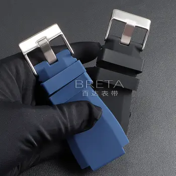 適用於 Bell Ross BR01 BR03 的 22mm 24mm 矽膠錶帶,凸面橡膠錶帶,可替換腕帶,戶外運動潛水錶帶 10 最佳銷售 貝爾·羅斯 - №6