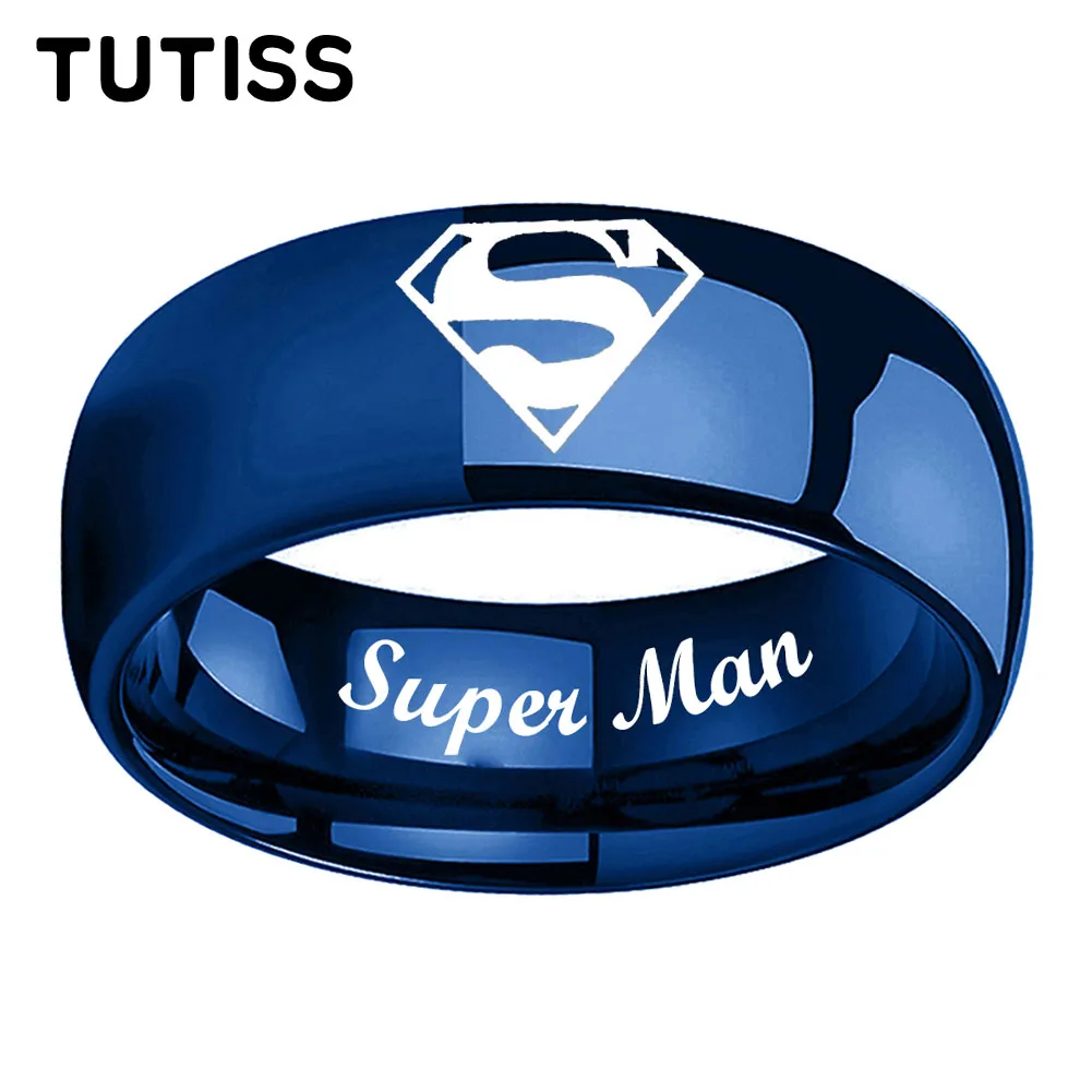 TUTISS 6/8mm Men Women Popular Engraving Ring Tungsten Wedding Band Domed Polished Stocks On Hand