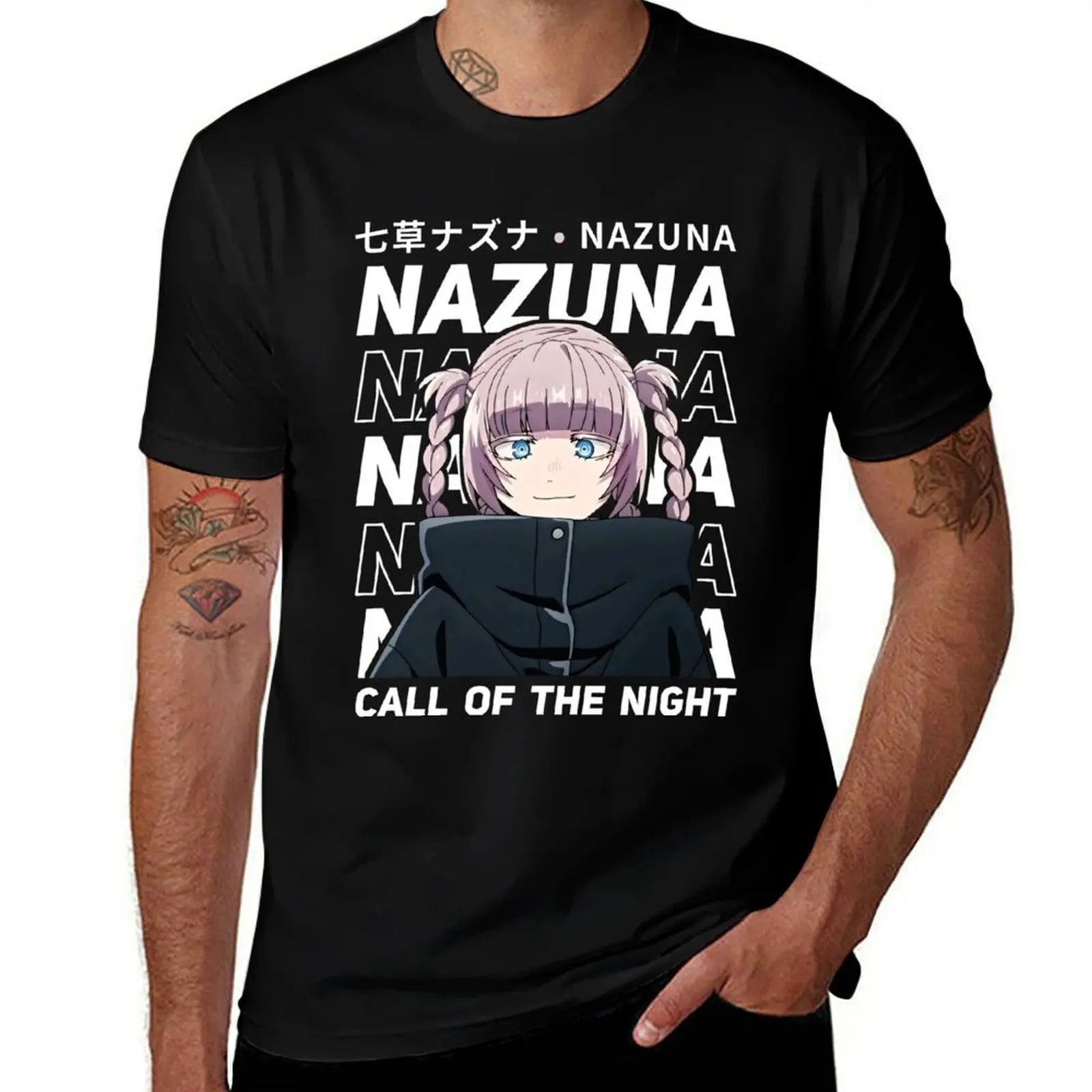 

Night of shirts 100% T-Shirt custom Nazuna funny the - t humor t Call cotton men t T-Shirt print shirt shirt dark