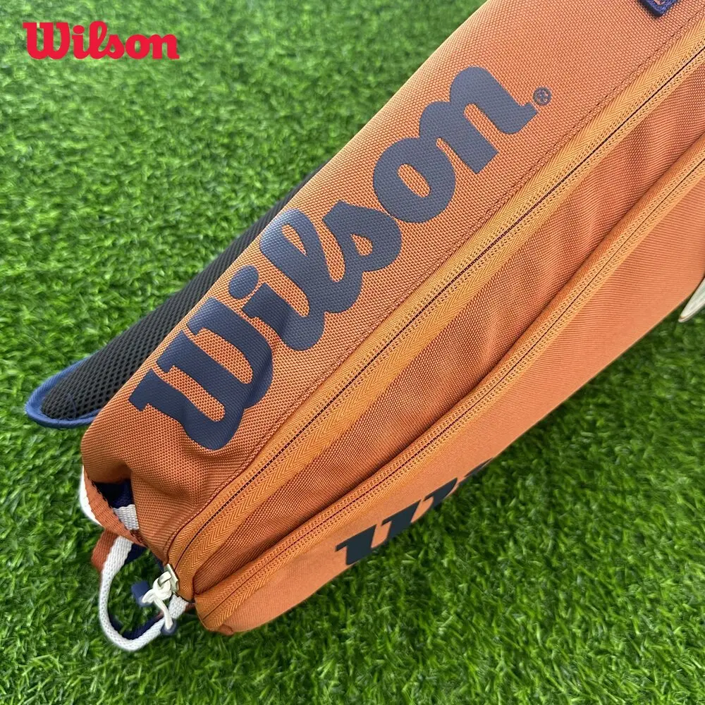 Wilson 2024 France Open Team 3-6 pcs Duffel Tennis Racket Bag Roland Garros Clay Court Tournament Tennis Racquet Bag Clay Navy