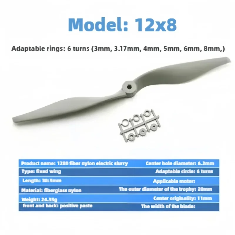 Original Gemfan RC Propeller Set für Modellflugzeug – 6x4 7x5 8x4 8x6 9*4,5 9x6 10x7 10x5 11x7 12x6 12x8 13x6,5 Hochleistungsfähig