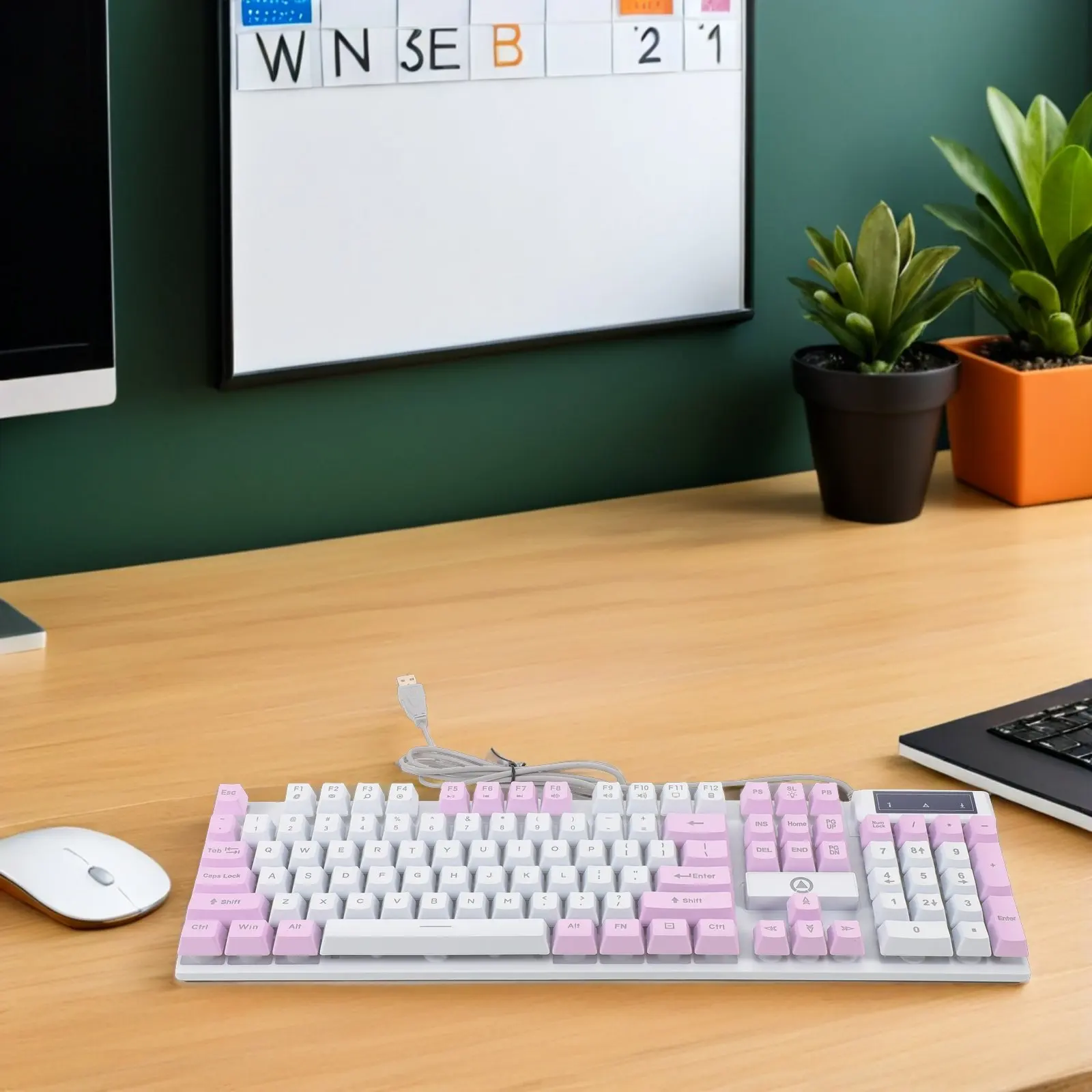 

Механическая игровая клавиатура с RGB-подсветкой, 104 клавиши, проводная USB, для ПК и ноутбуков, ретро-дизайн, светодиодная, для игр и офиса