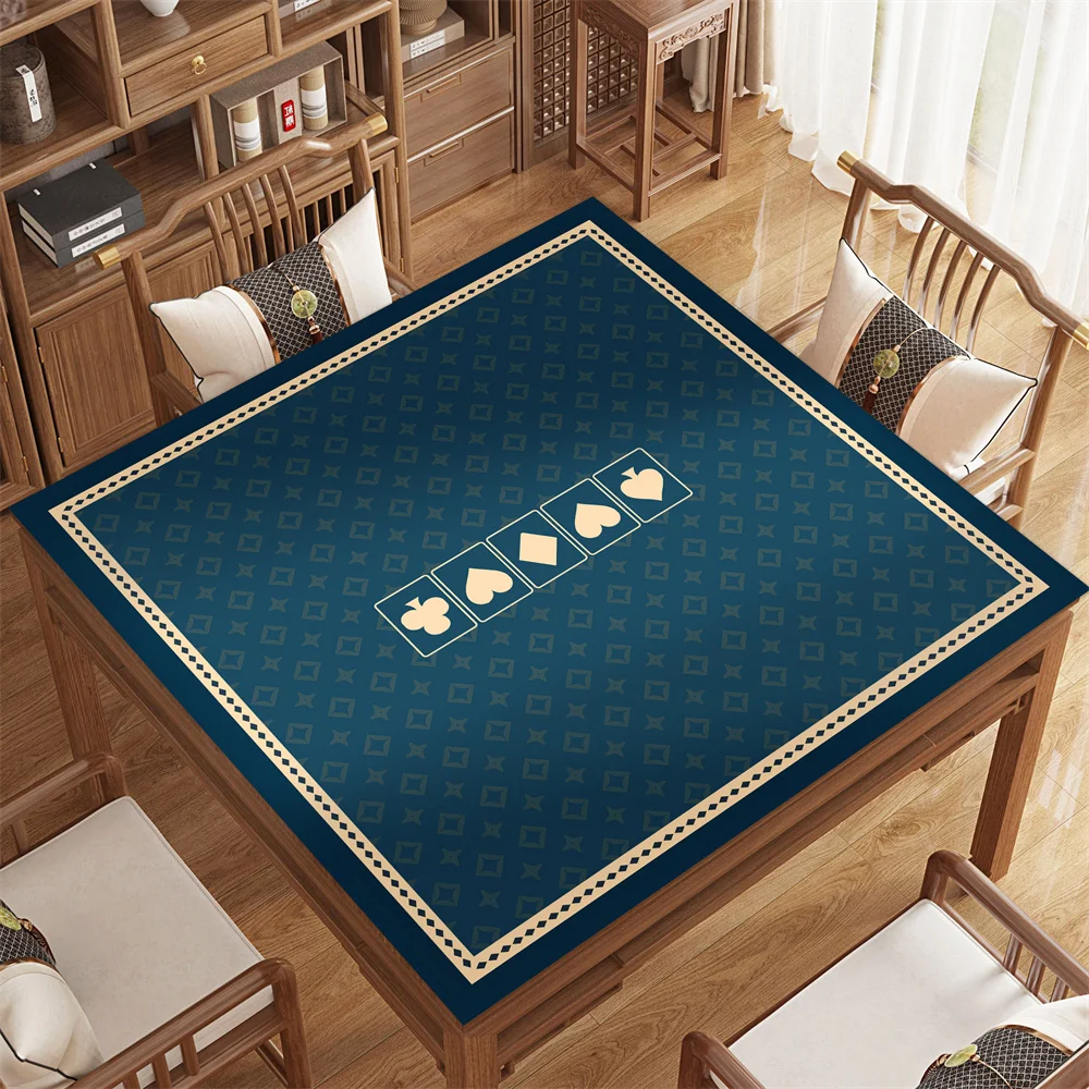 Professional Casino Texas Hold'em Poker Mat Table Cloth Majong Board Game Chips Table Mats Non-slip Layout Poker Game Mat