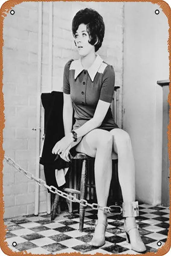 Metal Tin Sign 8 X 12 Inch - Linda Thorson - Poster Metal Plaque Cafe, Bar, Home Wall Decor sign