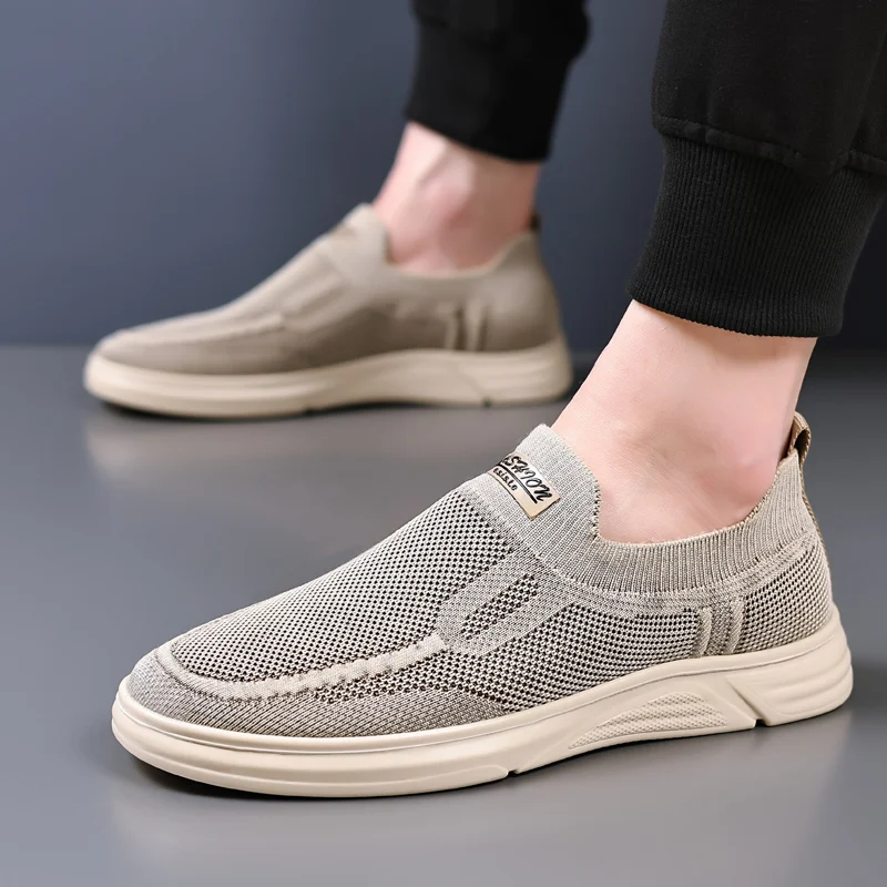

Men's Mesh Casual Shoes Daily Park Non Slip Walking Shoes Versatile Comfortable Soles Men's Loafers Sports Versatile Shoes