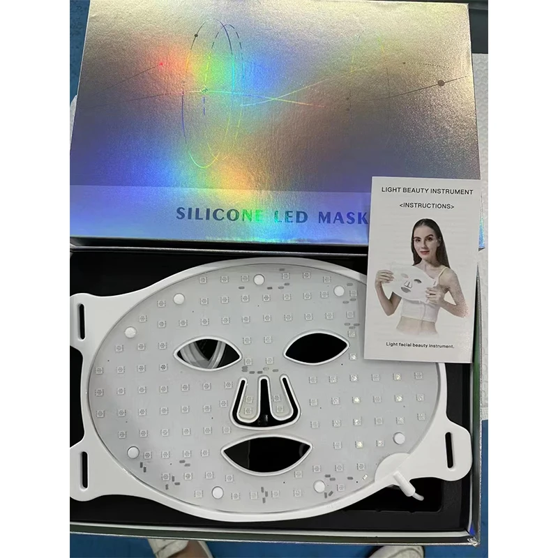 Mascarilla LED plegable para uso doméstico, dispositivo de belleza para la piel, superfácil operación, regalo especial