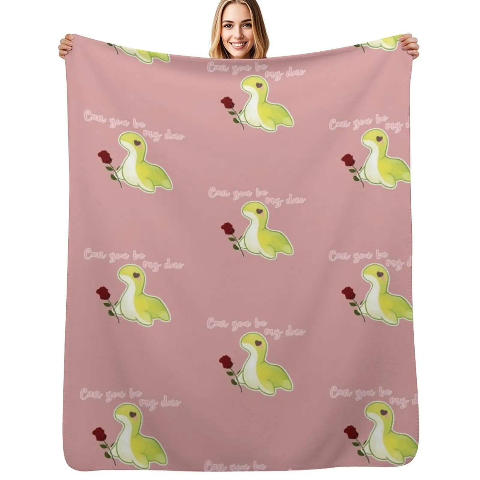 

Cute Nessie (Can you be my duo), from Apex legends Throw Blanket Kid'S Furrys Cute Plaid Blankets