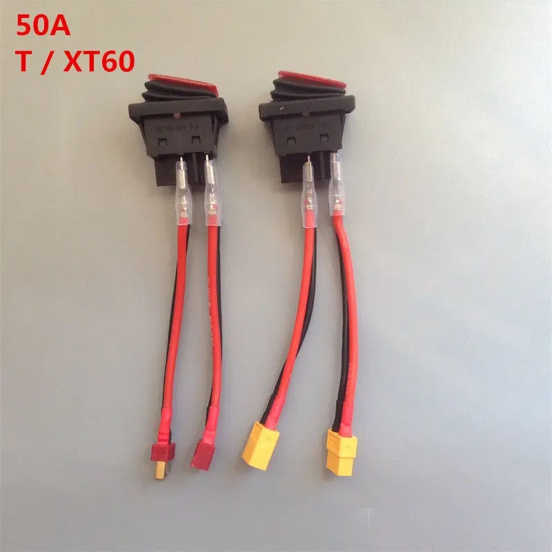 

Выключатель питания T-plug XT60, 50А, водонепроницаемый, 4-контактный, 2-скоростной, сильноточный, для лодок и катеров