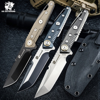 HX Outdoor DC53 camping tactical knife,ultra sharp hunt knife,professional hunting knife premium knives With kydex dropshipping