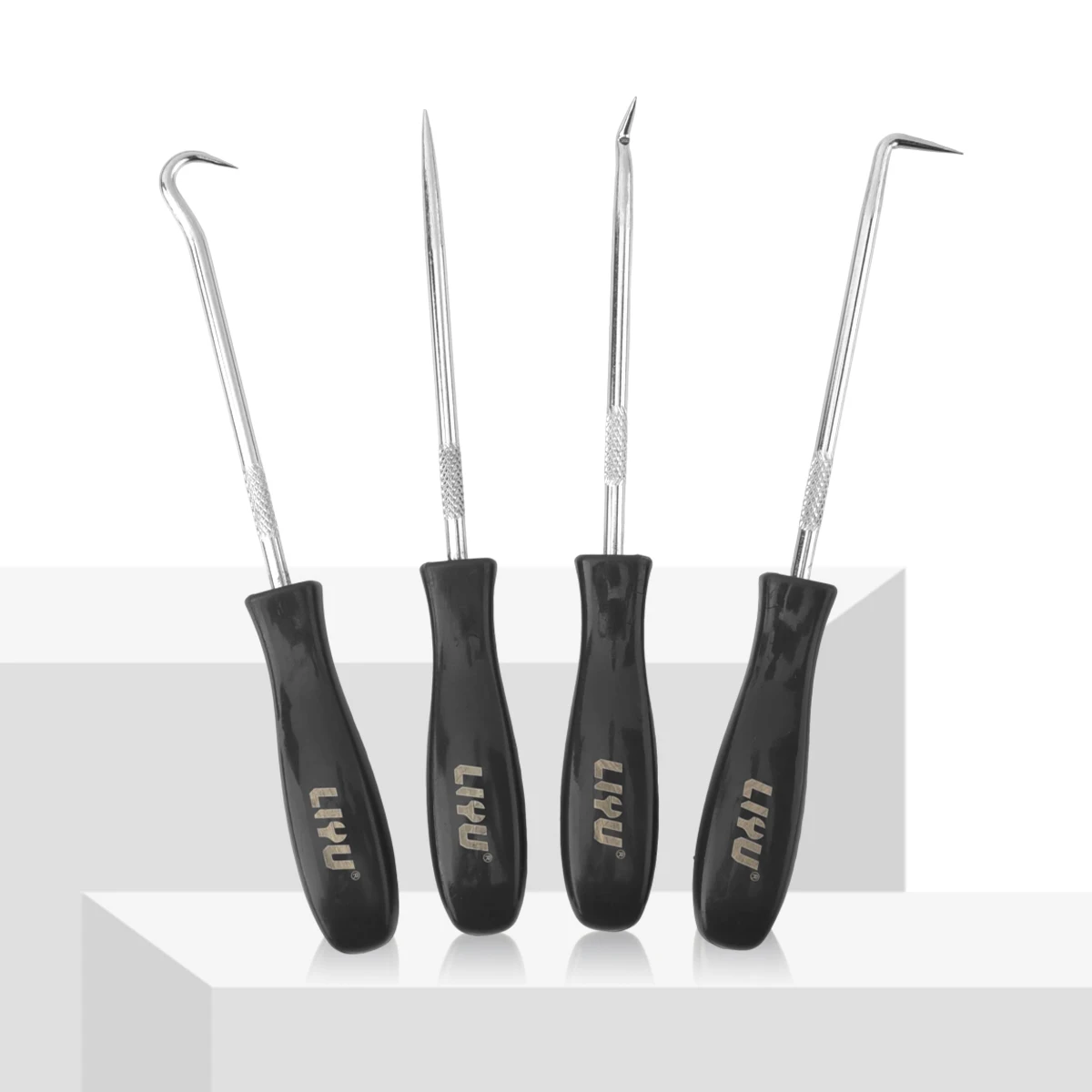 

4Pcs 137mm Length Seal Removal Tool Set O-Ring Pick Hook Kit for Automotive Auto Repair Oil Seal Gasket Remover