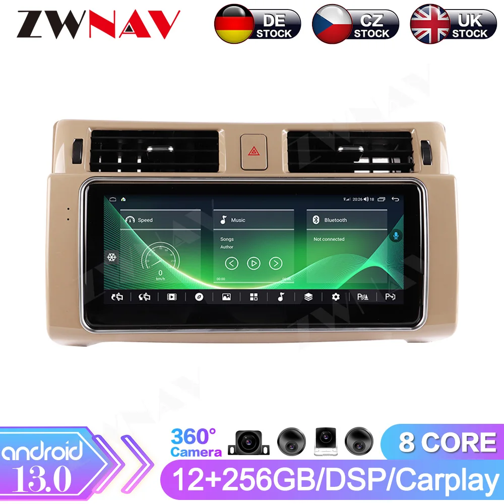 Android 13 Car Radio For Land Rover Range Rover Sport 2010-2013 GPS Navigation Headunit Multimedia Player Auto Stereo Carplay BT