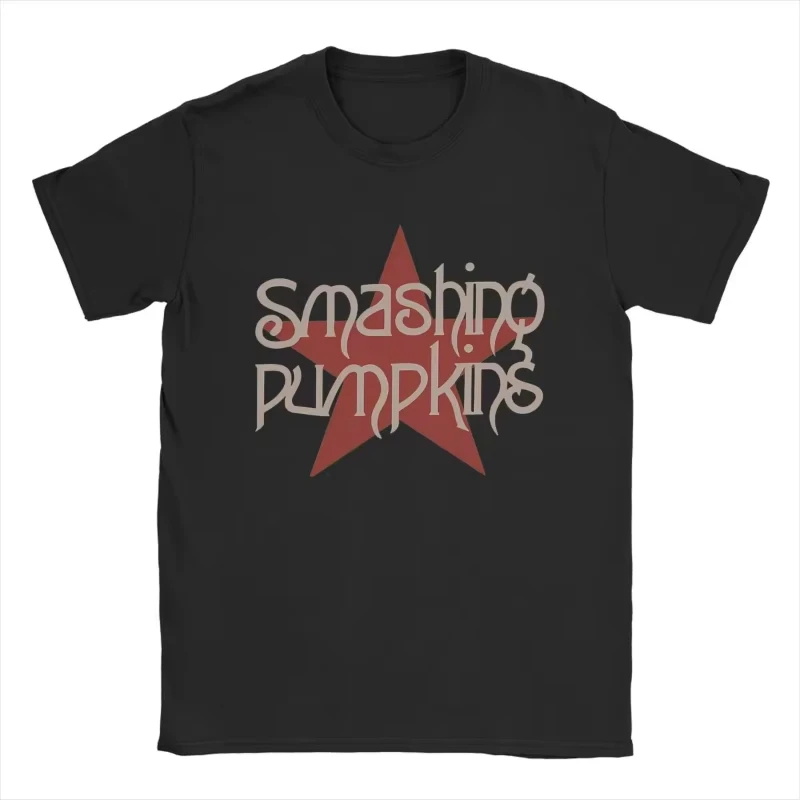 2026 New Smashing Pumpkins T Shirt Men Cotton Vintage T-Shirt Crew Neck Tee Shirt Short Sleeve Tops Men's And
