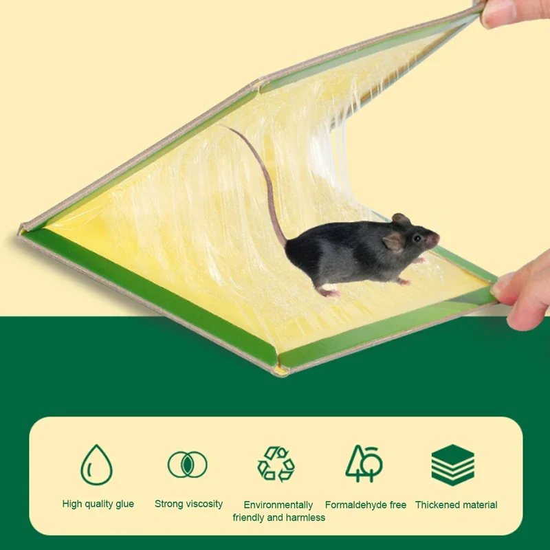1-25pcs Glue Boards Non-Toxic Mouse Rat Insect Sticky Adhesive High Effective Rodent Rat Bugs Catcher Eco-Friendly for Indoors
