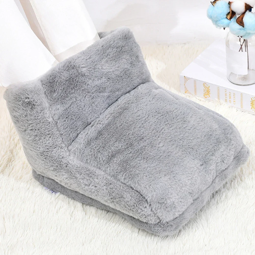 USB Electric Heater Foot Warmer Heated Comfort Fleece Suede Cushion Couple Warm Foot Cover Feet Heating Pads For Home Sleeping