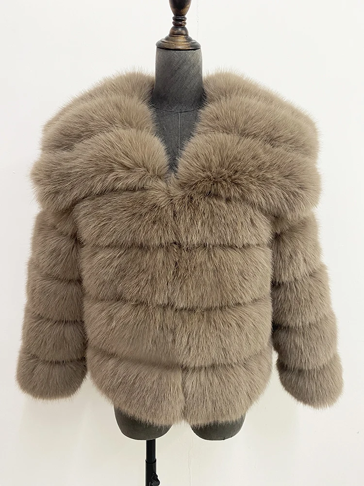 ZADORIN stile Preppy colletto da marinaio soffice cappotto di pelliccia sintetica spessa donna giacca invernale di lusso donna cappotti di pelliccia