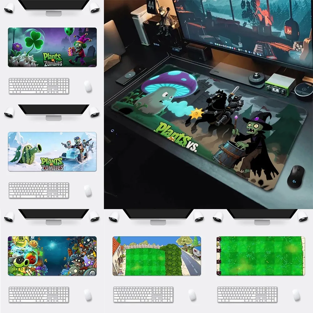 Plants vs Zombies   Quirky Pattern Game Mousepad Large Pads Rubber Mouse Mat MousePad Desk Gaming Mousepad Cup Mat
