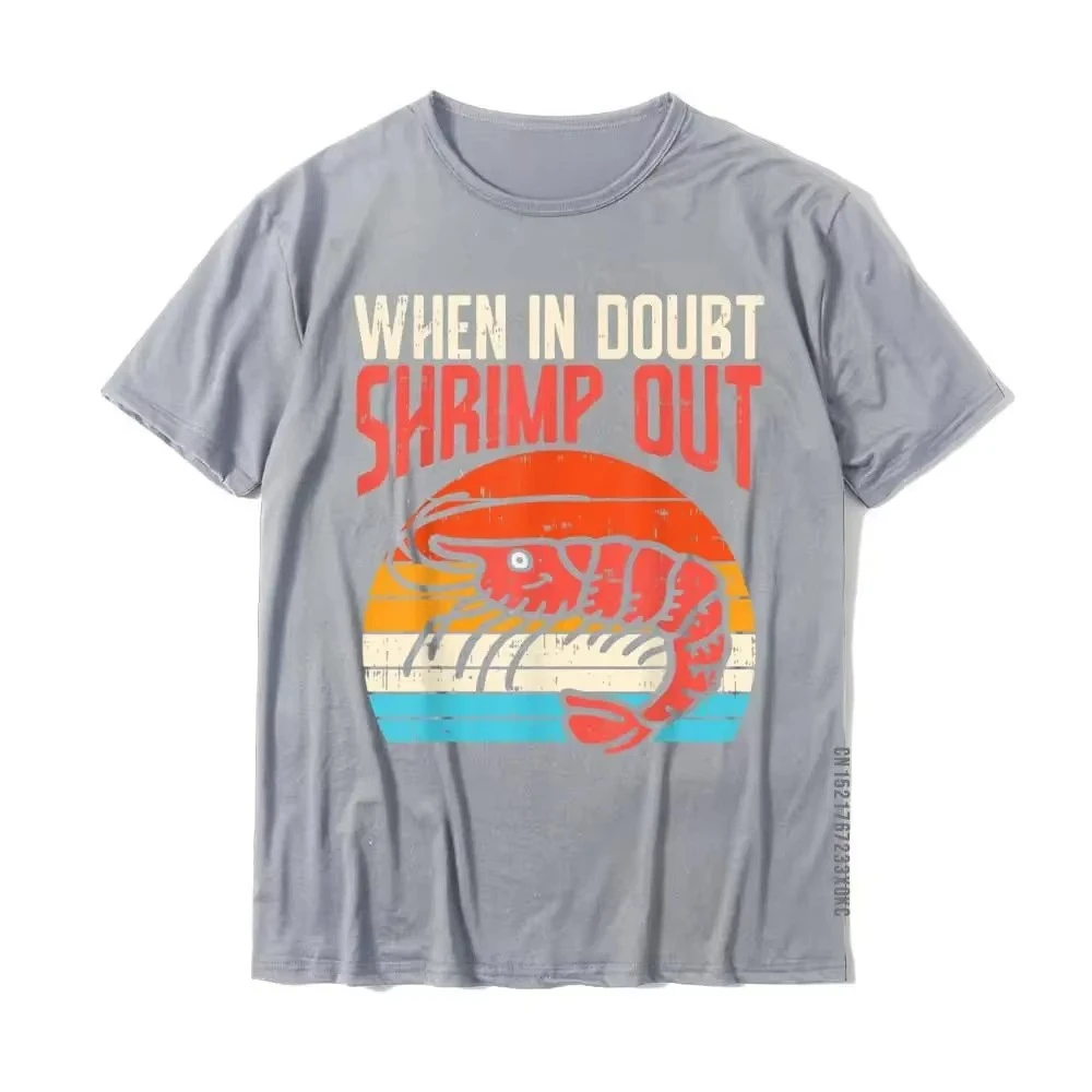 When In Doubt Shrimp Out Graphic Tee Unisex Retro BJJ Brazilian Jiu Jitsu Gift Summer Casual Streetwear Fashion Tops