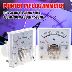 91C4 Class 2.5 Accuracy DC 100uA 20mA 30mA 500mA 0-1A 2A 3A 5A 10A 15A 20A 30A Ampere Analog Panel Meter Ammeter