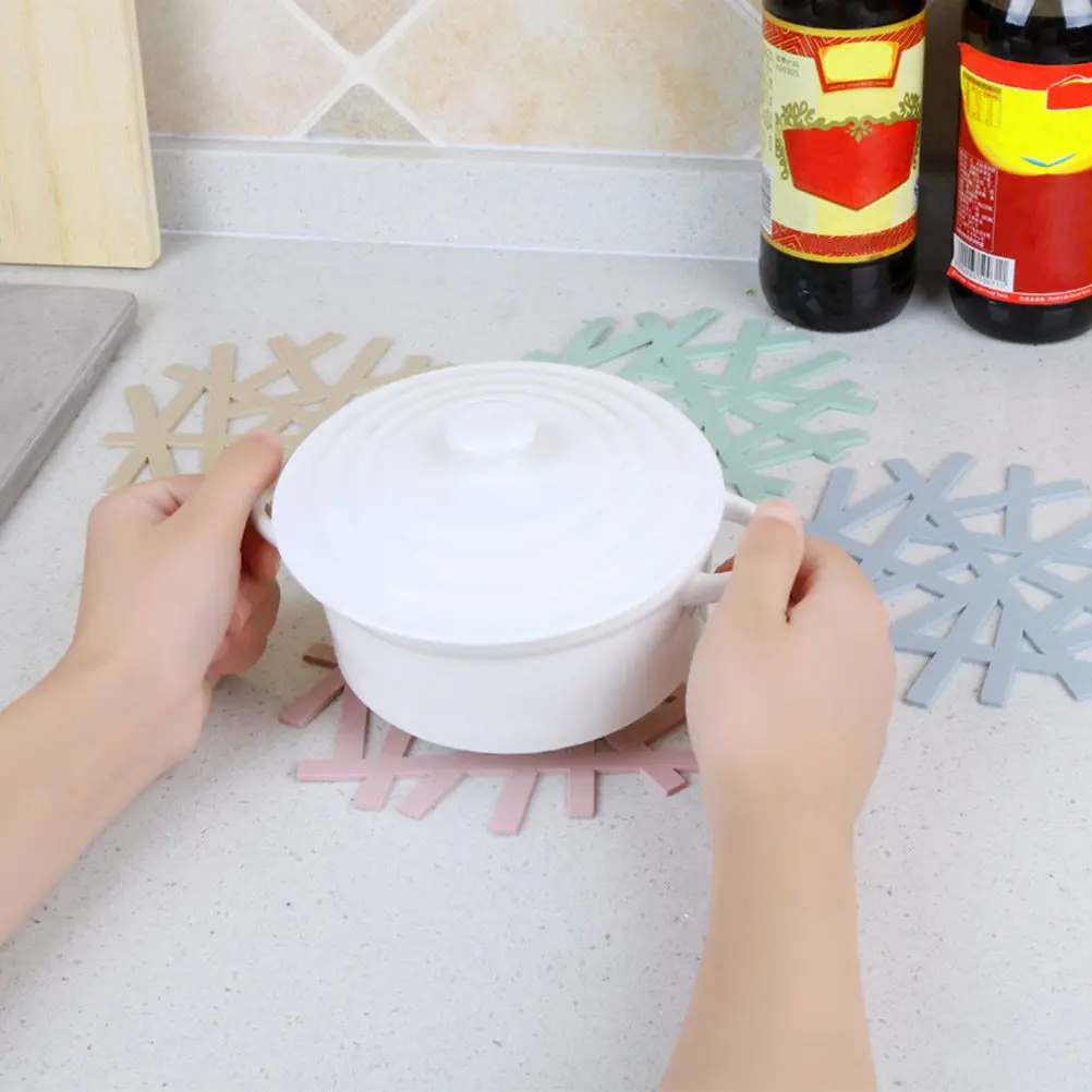 4 PCS Heat-resistant Cup Pad Counter Mats for Stovetop Table Hot Pan Anti-scalding Bowl