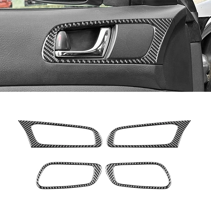 Carbon Fiber For Subaru Legacy/Outback 2005-2009 Car Inner Door Handle Panel Trim Cover Interior Accessories