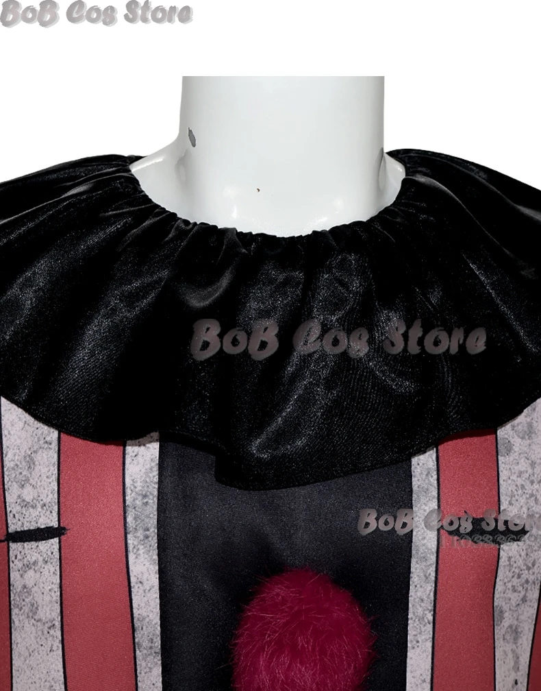 Halloween Horror Scary Clown Nightmere Party Creepy Killer Clown Cosplay Costume Red Wig Party Carnival Women Masquerade Outfit