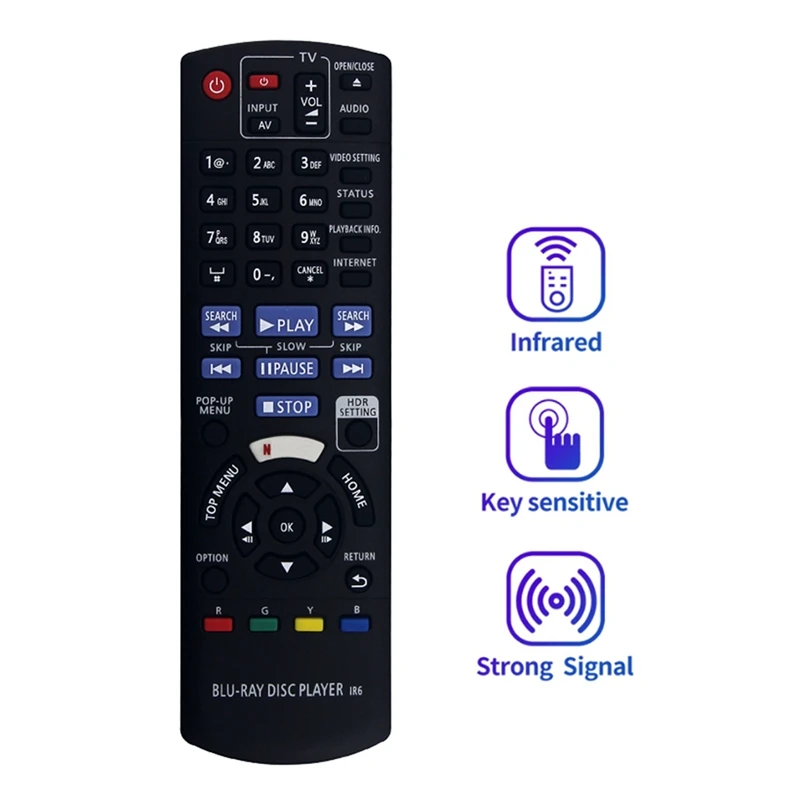 N2QAYB001157 Remote Control Replace For Panasonic HD Blu-Ray Disc Player DMP-UB300 DMP-UB400 DP-UB820K