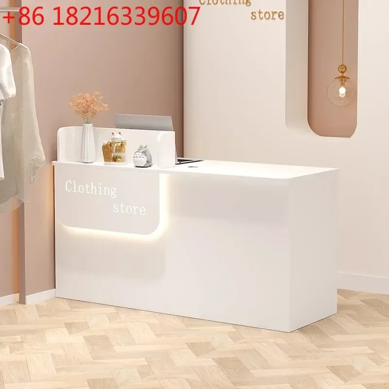 TAO Modern Flower Shop Front Desk Reception Desks Shop Small Cashier Clothing Store Bar Counter Beauty and Manicure Reception Ta