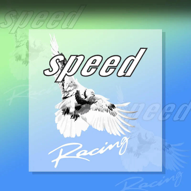 

Car personalized creative text "speed" eagle scratch cover decal decoration sticker waterproof no residue adhesive sticker