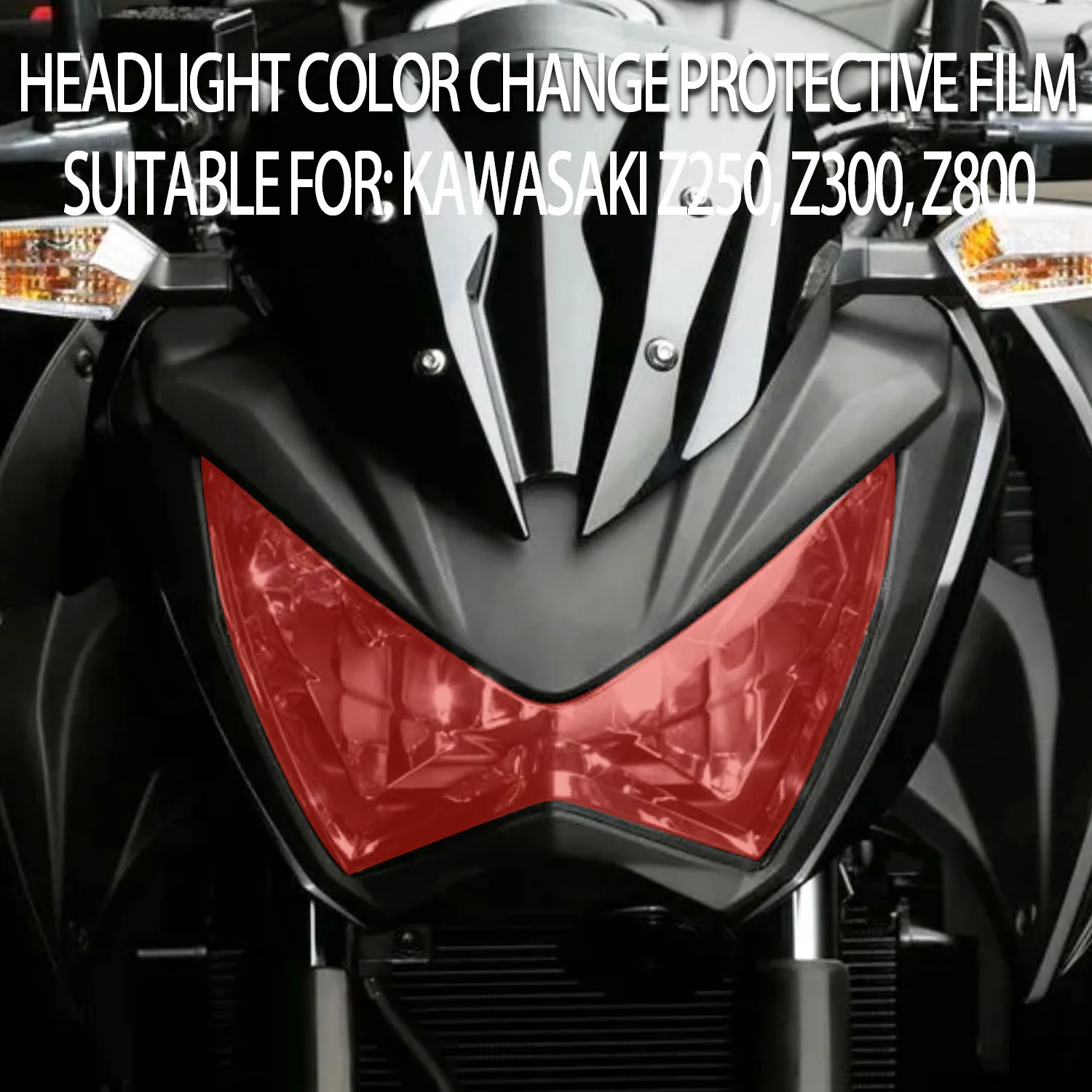 

For Kawasaki Z250, Z300, Z800 modified lamp decorative sticker headlight protector