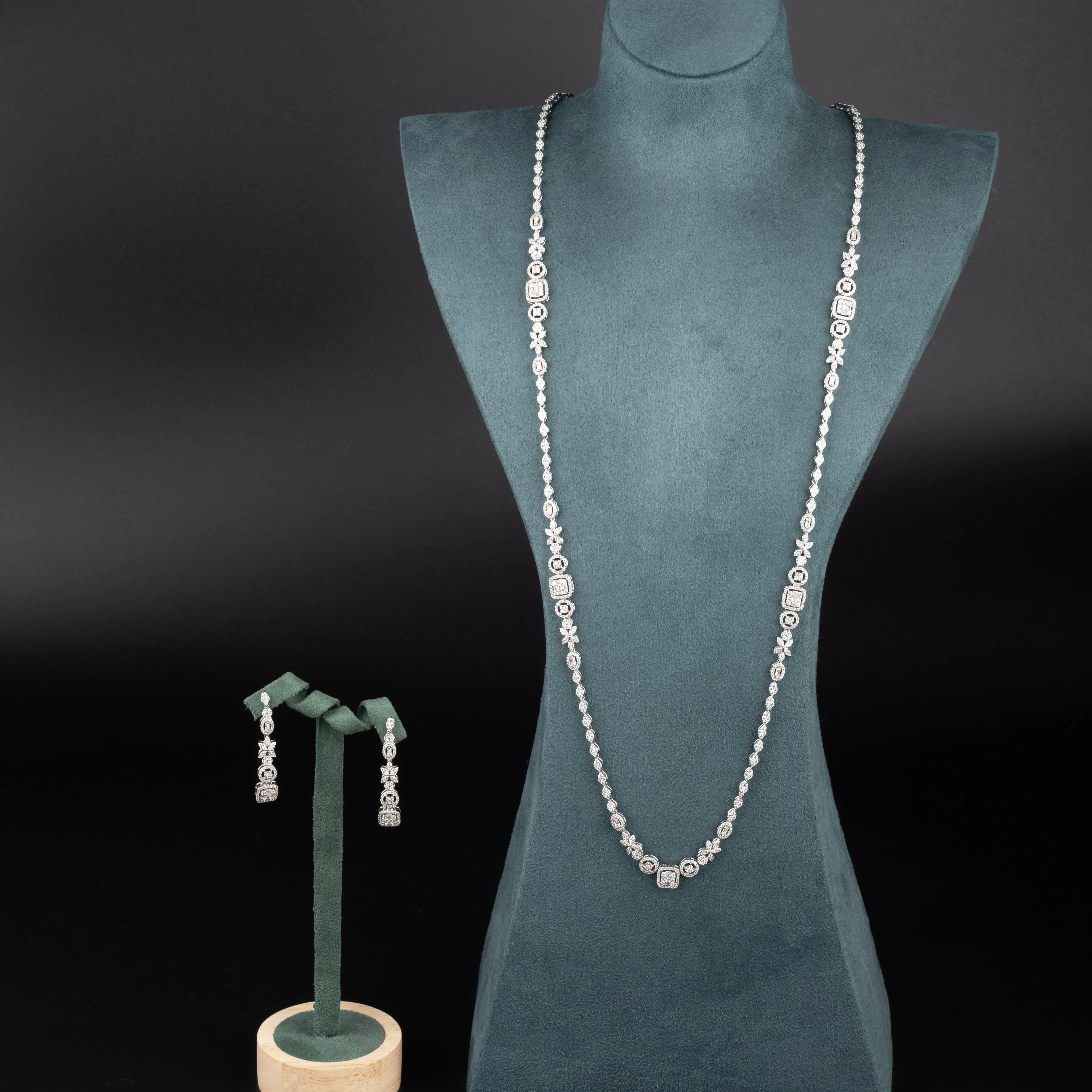 1-set-of-elegant-and-simple-inlaid-sparkling-cubic-zirconia-pendant-jewelry-set-suitable-for-ladies-to-wear-at-banquets-and-parties