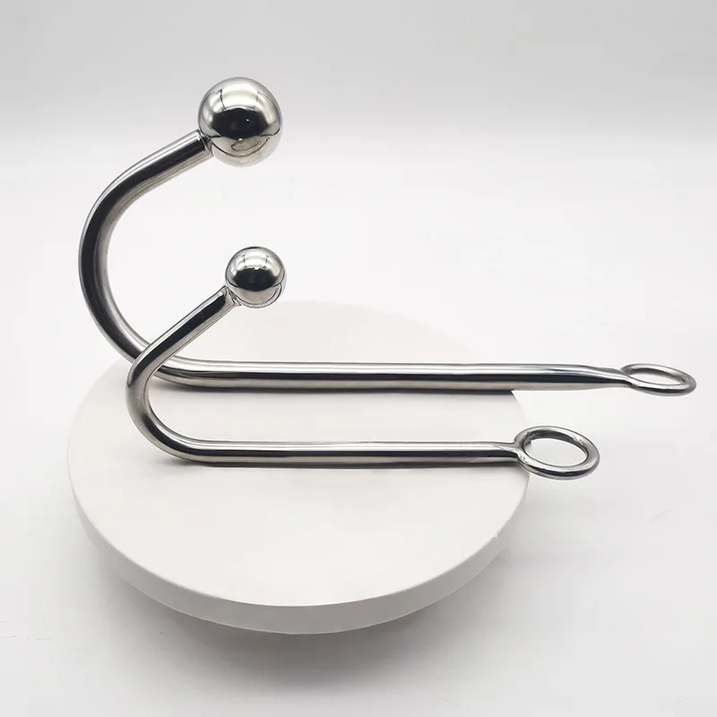 Tapón Anal de Metal con gancho para ano, juguete sexual, dilatador SM para mujeres, dilatador Vaginal, masajeador de próstata para hombres, Dispositivo de Castidad, juegos para adultos, sexo fetiche